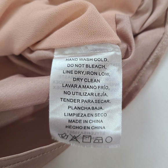 Jacquie The Label 3/4 Sleeve Rose Gold Sequin Crop Top Cocktail Party Size M - Picture 5 of 9